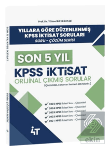2026 KPSS A Grubu İktisat Orijinal Çıkmış Sorular Son 5 Yıl Çözümlü
