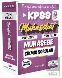 2026 KPSS A Grubu Muhasebe Muhasebat Çıkmış Sorular 2001-2025 Tüm Yıllar Çözümlü