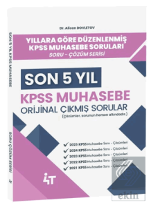 2026 KPSS A Grubu Muhasebe Orijinal Çıkmış Sorular Son 5 Yıl Çözümlü