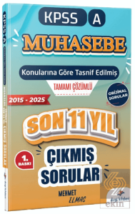 2026 Kpss A Muhasebe Konularına Göre Tasnif Edilmiş Son 11 Yıl Tamamı Çözümlü Orijinal Çıkmış Sorular