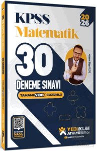 2026 KPSS Atölye Serisi Matematik 30 Deneme Sınavı Tamamı Video Çözümlü