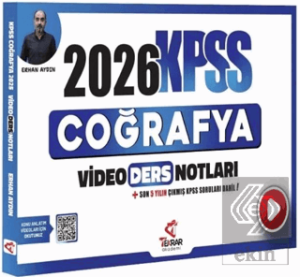 2026 KPSS Coğrafya Video Ders Notları