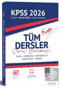 2026 KPSS Genel Kültür Yetenek Tüm Dersler Tek Kitap Soru Bankası