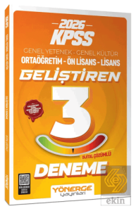 2026 KPSS Genel Yetenek Genel Kültür Geliştiren 3 Deneme Çözümlü