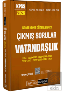 2026 KPSS Genel Yetenek Genel Kültür Konu Konu Düzenlenmiş Tamamı Çözümlü Çıkmış Sorular Vatandaşlık