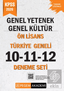 2026 KPSS Genel Yetenek Genel Kültür Ön Lisans Tamamı Çözümlü Türkiye Geneli 10-11-12 (3lü Deneme Seti)