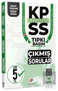 2026 KPSS Genel Yetenek Genel Kültür Son 5 Yıl PDF Çözümlü Tıpkı Basım Çıkmış Sorular