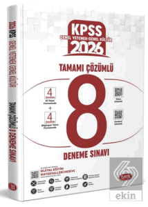 2026 KPSS Genel Yetenek Genel Kültür Tamamı Çözümlü 8 Deneme Sınavı