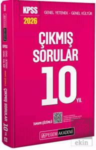 2026 KPSS Genel Yetenek Genel Kültür Tamamı Çözümlü Çıkmış Sorular 10 Yıl