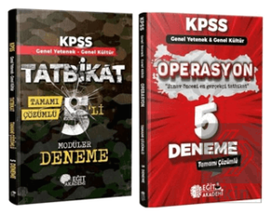 2026 KPSS Genel Yetenek Genel Kültür Tamamı Çözümlü Tatbikat 5 li ve Operasyon 5+1 Muhteşem Set