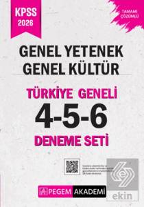 2026 KPSS Genel Yetenek Genel Kültür Tamamı Çözümlü Türkiye Geneli 4-5-6 (3lü Deneme Seti)