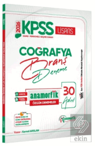 2026 KPSS Lisans Anamorfik Serisi Coğrafya 30lu Branş Denemesi Dijital Çözümlü