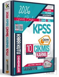 2026 KPSS Lisans Genel Kültür Genel Yetenek ÖSYM Çıkmış Karma Karakutu 10lu Deneme Dijital Çözümlü
