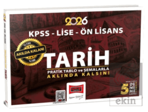 2026 KPSS Lise Ön Lisans Akılda Kalan Pratik Tablo ve Şemalarla Tarih