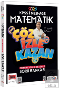 2026 KPSS MEB-AGS Matematik Çöz İzle Kazan Tamamı Video Çözümlü Soru Bankası