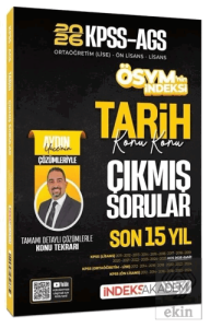 2026 KPSS MEB-AGS Tarih ÖSYM nin İndeksi Çıkmış Sorular Son 15 Yıl Konu Konu Çözümlü
