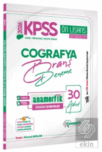 2026 KPSS Önlisans/Ortaöğretim Anamorfik Serisi Coğrafya 30lu Branş Denemesi Dijital Çözümlü