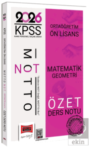 2026 KPSS Ortaöğretim Ön Lisans Motto Serisi Matematik-Geometri Özet Ders Notu