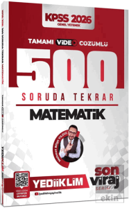 2026 KPSS Son Viraj Serisi Matematik Tamamı Video Çözümlü 500 Soruda Genel Tekrar Kampı