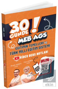 2026 MEB-AGS 30 Günde Eğitimin Temelleri ve Türk Milli Eğitim Sistemi Video Ders Notları