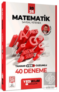 2026 MEB AGS Ahenk Serisi Matematik Sayısal Yetenek Tamamı Video Çözümlü 40 Deneme