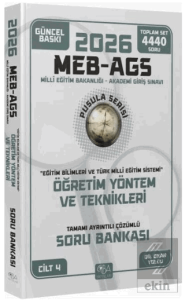 2026 MEB-AGS Eğitim Bilimleri Öğretim Yöntem ve Teknikleri Soru Bankası Çözümlü