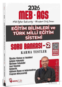 2026 MEB-AGS Eğitim Bilimleri ve Türk Millî Eğitim Sistemi Karma Testler - Soru Bankası - 2