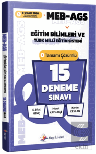 2026 MEB AGS Eğitim Bilimleri ve Türk Milli Eğitim Sistemi Tamamı Çözümlü 15 Deneme Sınavı