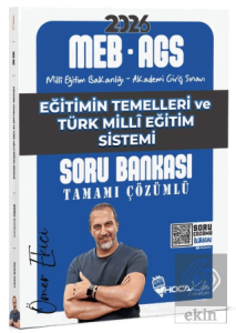 2026 MEB-AGS Eğitimin Temelleri ve Türk Milli Eğitim Sistemi Soru Bankası Çözümlü