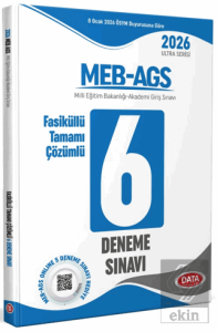 2026 MEB-AGS Fasiküllü Tamamı Çözümlü 6 Deneme Sınavı