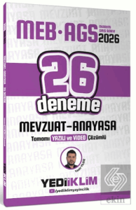 2026 MEB-AGS Mevzuat Anayasa Tamamı Yazılı ve Video Çözümlü 26 Deneme