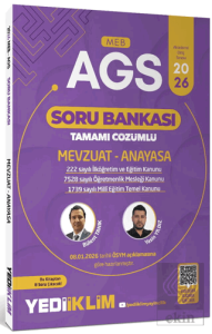 2026 MEB AGS Mevzuat ve Anayasa Tamamı Çözümlü Soru Bankası