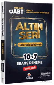 2026 MEB AGS ÖABT Altın Seri Türkçe Öğretmenliği - Türk Dili ve Edebiyatı Öğretmenliği Türk Halk Edebiyatı Tamamı Çözümlü 7 Deneme Sınavı