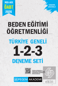2026 MEB AGS ÖABT Beden Eğitimi Öğretmenliği Tamamı Çözümlü Türkiye Geneli 1-2-3 (3lü Deneme Seti)