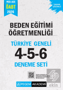 2026 MEB AGS ÖABT Beden Eğitimi Öğretmenliği Tamamı Çözümlü Türkiye Geneli 4-5-6 (3lü Deneme Seti)