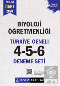 2026 MEB AGS ÖABT Biyoloji Öğretmenliği Tamamı Çözümlü Türkiye Geneli 4-5-6 (3lü Deneme Seti)