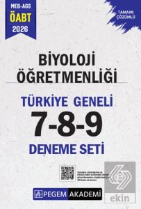 2026 MEB AGS ÖABT Biyoloji Öğretmenliği Tamamı Çözümlü Türkiye Geneli 7-8-9 (3lü Deneme Seti)