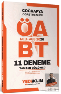 2026 MEB AGS ÖABT Coğrafya Öğretmenliği Tamamı Çözümlü 11 Deneme