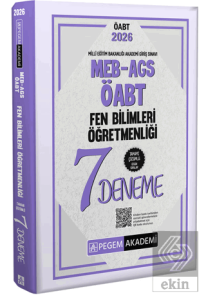 2026 MEB AGS ÖABT Fen Bilimleri Öğretmenliği Tamamı Çözümlü 7 Deneme