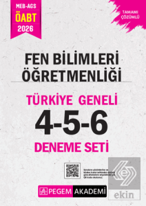 2026 MEB AGS ÖABT Fen Bilimleri Öğretmenliği Tamamı Çözümlü Türkiye Geneli 4-5-6 (3lü Deneme Seti)