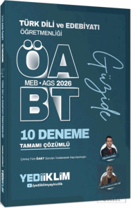 2026 MEB AGS ÖABT Güzide Türk Dili ve Edebiyatı Öğretmenliği Tamamı Çözümlü 10 Deneme