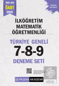 2026 MEB AGS ÖABT İlköğretim Matematik Öğretmenliği Tamamı Çözümlü Türkiye Geneli 7-8-9 (3lü Deneme Seti)