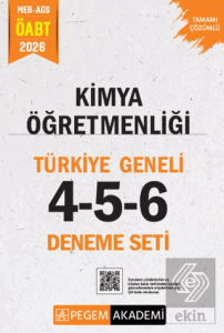 2026 MEB AGS ÖABT Kimya Öğretmenliği Tamamı Çözümlü Türkiye Geneli 4-5-6 (3lü Deneme Seti)