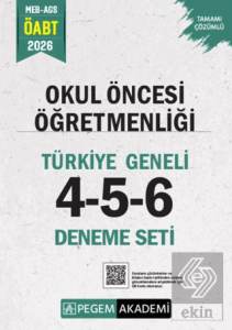 2026 MEB AGS ÖABT Okul Öncesi Öğretmenliği Tamamı Çözümlü Türkiye Geneli 4-5-6 (3lü Deneme Seti)