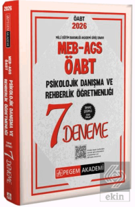 2026 MEB AGS ÖABT Psikolojik Danışma Ve Rehberlik Öğretmenliği Tamamı Çözümlü 7 Deneme