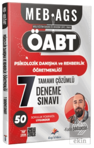2026 MEB AGS ÖABT Psikolojik Danışma ve Rehberlik Öğretmenliği Tamamı PDF Çözümlü 7 Deneme Sınavı