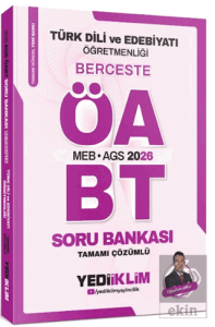 2026 MEB AGS ÖABT Türk Dili Ve Edebiyatı Öğretmenliği Berceste Tamamı Çözümlü Soru Bankası