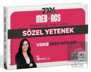2026 MEB-AGS Sözel Yetenek Video Ders Notları