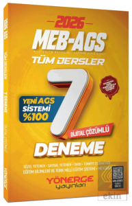 2026 MEB-AGS Tüm Dersler 7 Deneme Çözümlü