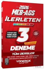 2026 MEB-AGS Tüm Dersler İlerleten 3 Deneme Çözümlü